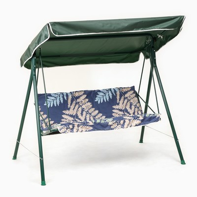 Качели садовые «Адлер», 175×150×120 см, максимальная нагрузка 150 кг, цвет папоротник