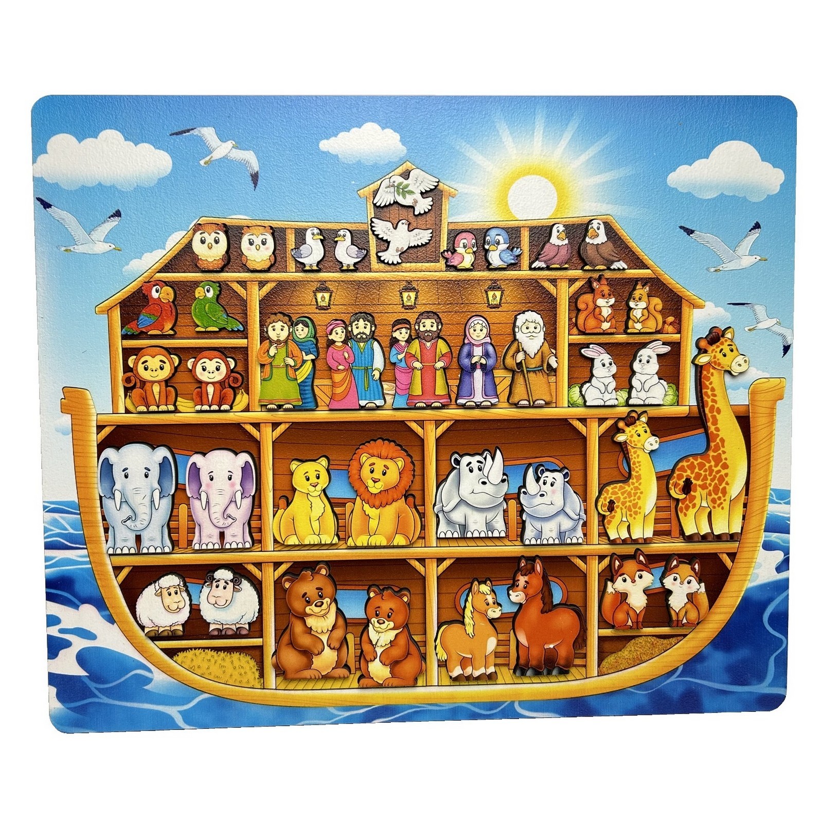 Развивающая игра «Ноев ковчег», 39 деталей (10430146) - Купить по цене ...