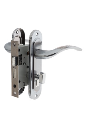 {{photo.Alt || photo.Description || 'УЦЕНКА Замок врезной LOCKLAND RD002, с ручкой, 3 ключа, цвет хром'}}