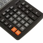 Калькулятор настольный BRAUBERG EXTRA-12-BK, 12-разрядный, 206 x 155 мм, двойное питание, чёрный - фото 9800689