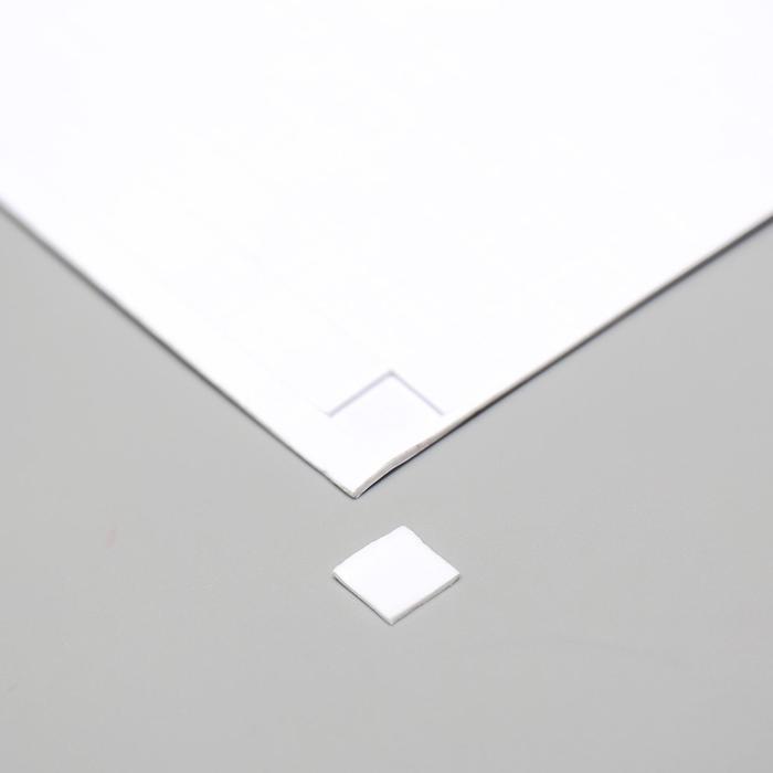 Клейкая лента двухсторонняя «Квадратики», 1×1 см, 15×15 см - Фото 1