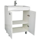 Комплект мебели для ванной Домино Cube Elen 65, без ящика, правый - Фото 3