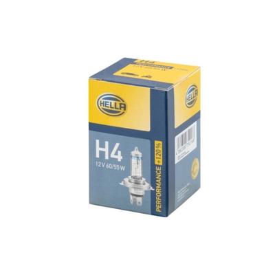 Лампа HELLA H4 12 В, 60/55W (P43t) (+120% света) Performance +120 8GJ 223 498-021