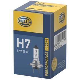 Лампа HELLA H7 12 В, 55W (PX26d) (+120% света) Performance +120 8GH 223 498-031