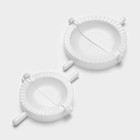 Набор для лепки пельменей Доляна, 3 предмета, формы d=7.5 и 10 см, скалка 21.5 см, МИКС - Фото 4