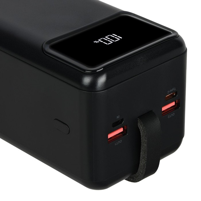 Внешний аккумулятор TFN Porta LCD PD, 40000 мАч, 2 USB, Type-C, microUSB, черный - фото 51559822