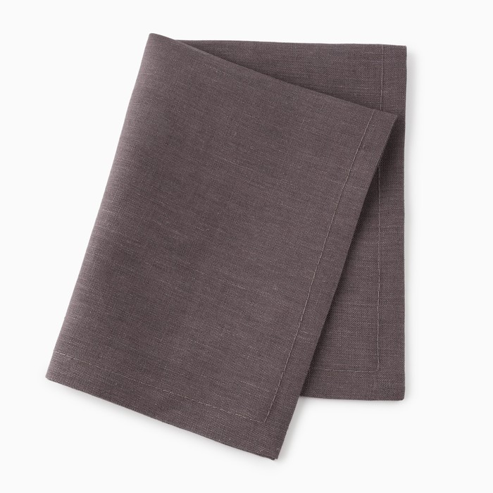 Салфетка «Этель», графит, 30×40 см,100% лён 170 г/м² - Фото 1