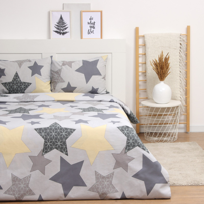 

Постельное бельё LoveLife 2 сп "Звезды" 175х215см, 210х220см, 50х70см-2шт, хлопок, бязь, 125г/м2