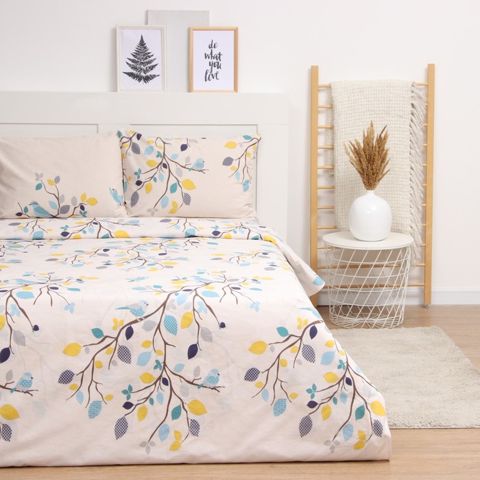 Постельное бельё LoveLife евро Spring 225х215см, 240х220см, 50х70см-2шт, хлопок, бязь, 125г/м2 - Фото 1