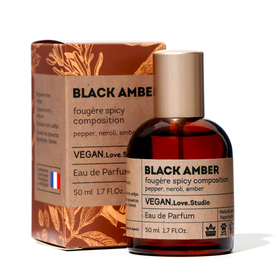 Парфюмерная вода женская Vegan Love Studio Black Amber, 50 мл (аромат Black Pepper & Amber, Neroli) 10360168