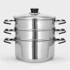 Мантоварка Катунь «Алтын», 8.5 л, d=22 см, капсульное дно, индукция, нержавеющая сталь - Фото 1