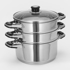 Мантоварка Катунь «Алтын», 8.5 л, d=22 см, капсульное дно, индукция, нержавеющая сталь - Фото 2