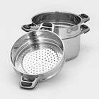 Мантоварка Катунь «Алтын», 8.5 л, d=22 см, капсульное дно, индукция, нержавеющая сталь - Фото 4