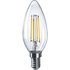 Лампа светодиодная филаментная ОНЛАЙТ, E14, 12 Вт, 1200 лм, 4000 К, свечение белое - фото 300967112