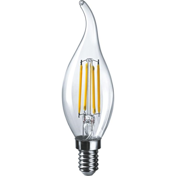 Лампа светодиодная филаментная ОНЛАЙТ, E14, 10 Вт, 1000 лм, 4000 К, свечение белое - Фото 1