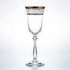 Набор бокалов для вина Crystalex «Анжела. Панто золото», 250 мл, 6 шт - фото 300967254