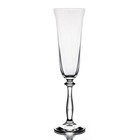 Набор бокалов для шампанского Crystalex «Анжела. Оптика», 190 мл, 2 шт - фото 300967260