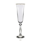 Набор бокалов для шампанского Crystalex «Анжела. Оптика. Отводка платиной», 190 мл, 2 шт - фото 300967261