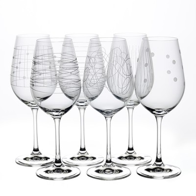 Набор бокалов для вина Crystalex «Виола. Elements», 250 мл, 6 шт