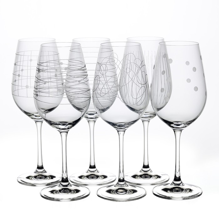 Набор бокалов для вина Crystalex «Виола. Elements», 250 мл, 6 шт - Фото 1