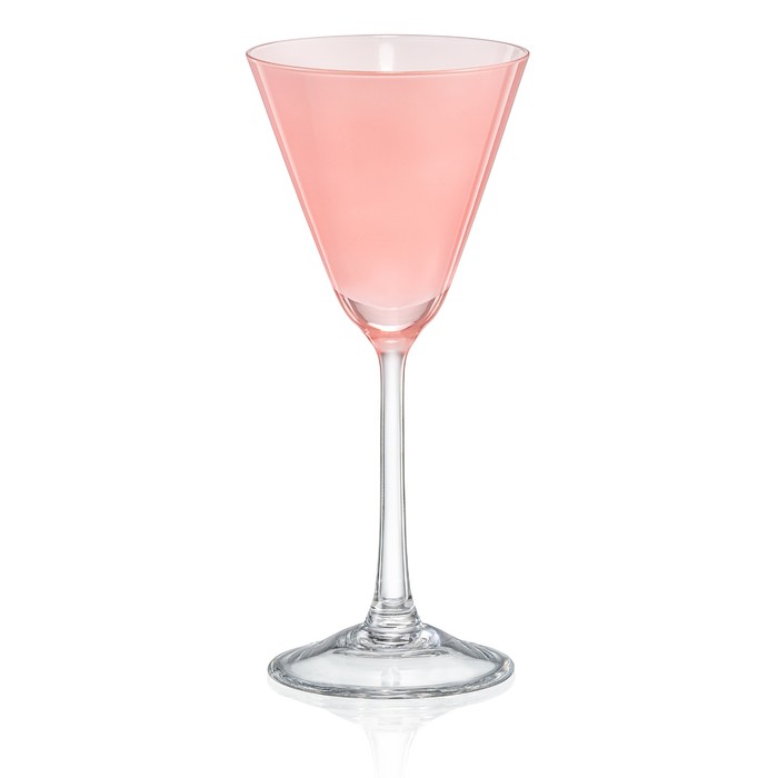 Набор рюмок Crystalex «Пралайн», 90 мл, 4 шт, цвет розовый - Фото 1