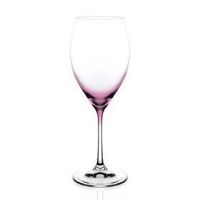 Набор бокалов для вина Crystalex «София», 390 мл, 2 шт, цвет розовый