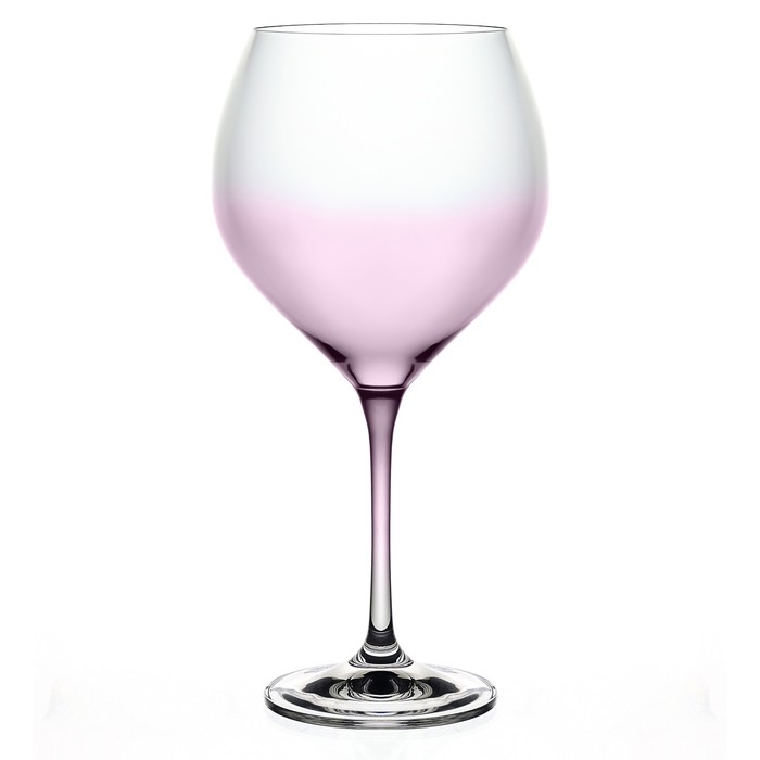 Набор бокалов для вина Crystalex «София», 650 мл, 2 шт, цвет розовый - Фото 1
