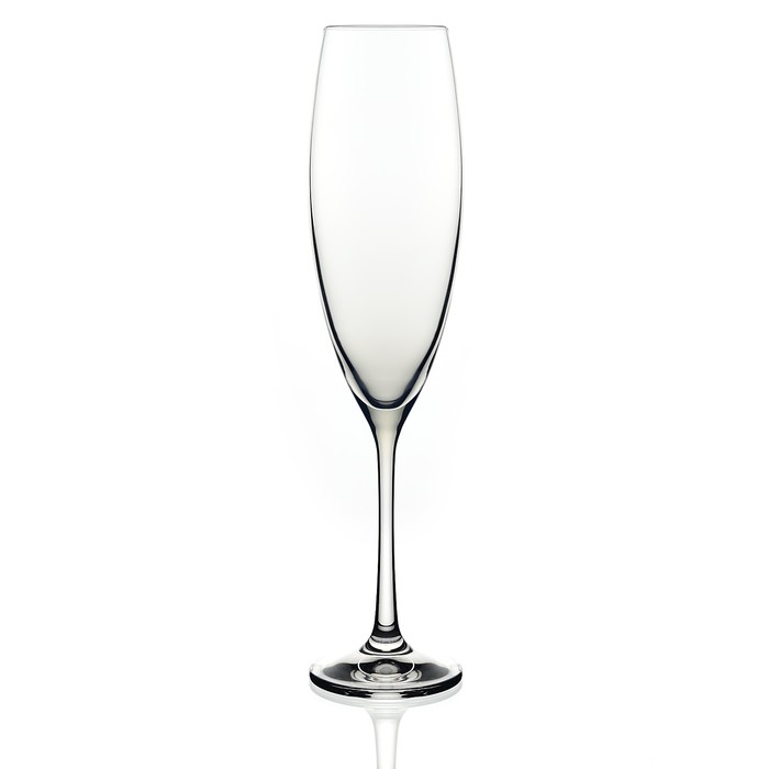 Набор бокалов для шампанского Crystalex «София», 230 мл, 2 шт, цвет серый - Фото 1