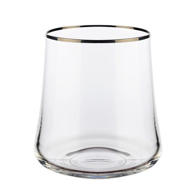 Набор стаканов для виски Crystalex «Экстра. Отводка платиной», 350 мл, 6 шт