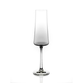 Набор бокалов для шампанского Crystalex «Экстра», 210 мл, 6 шт, цвет серый