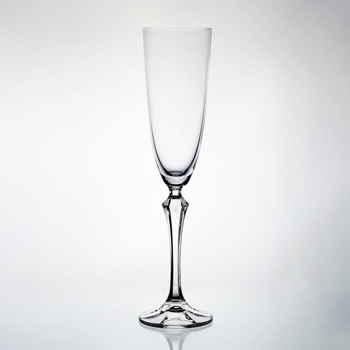 Набор бокалов для шампанского Crystalex «Элизабет», 200 мл, 6 шт - Фото 1