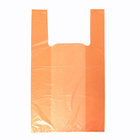 Пакет майка полиэтиленовый 30 + 16 х 50 см, 18 мкм, оранжевый "Нулёвка" - фото 321578610