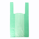 Пакет майка полиэтиленовый 24 + 12 х 45 см, 10 мкм, зеленый - фото 321578633