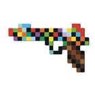 Пистолет пиксельный «Многоцвет» 25 см - фото 3530705