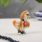 Сувенир «Лошадь», гжель, цвет, 7,5х3,5 см - фото 321578685