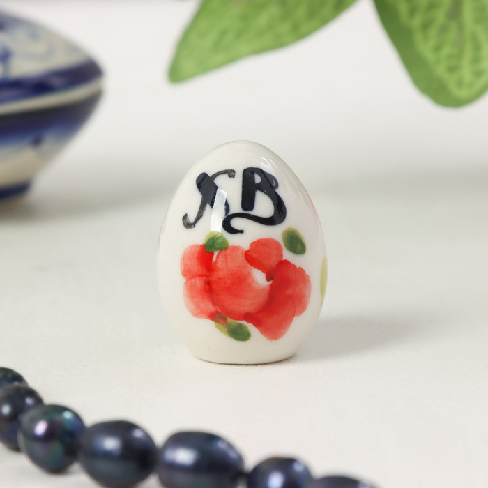 Сувенир «Яйцо малое», 3,5х2 см, гжель, цвет - Фото 1