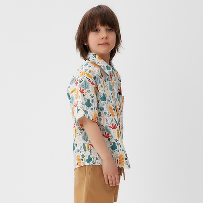 Рубашка для мальчика KAFTAN «Лес», размер 32 (110-116 см)