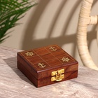 Игра крестики-нолики «Море», 10×10×4 см, дерево, латунь - Фото 3