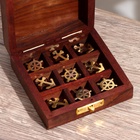 Игра крестики-нолики «Море», 10×10×4 см, дерево, латунь - Фото 7