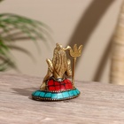 Сувенир "Шива" латунь, камень 5,5 см - Фото 5
