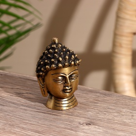 Сувенир "Голова Будды" латунь 8 см