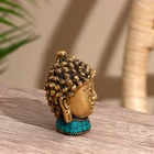 Сувенир "Голова Будды" латунь, камень 8 см - Фото 3