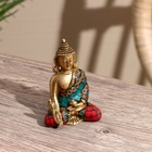 Сувенир "Будда" латунь, камень 7,5 см - Фото 2