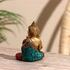 Сувенир "Будда" латунь, камень 7,5 см - Фото 5