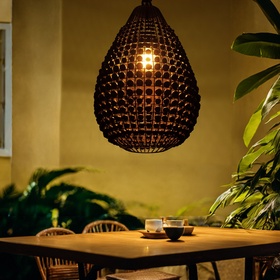 Светильник потолочный «Брут», 1×40 Вт, Е27, 40×40×68 см, чёрный