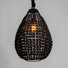 Светильник потолочный "Брут" чёрный 1х40Вт, Е27, 40х40х68 см - Фото 4