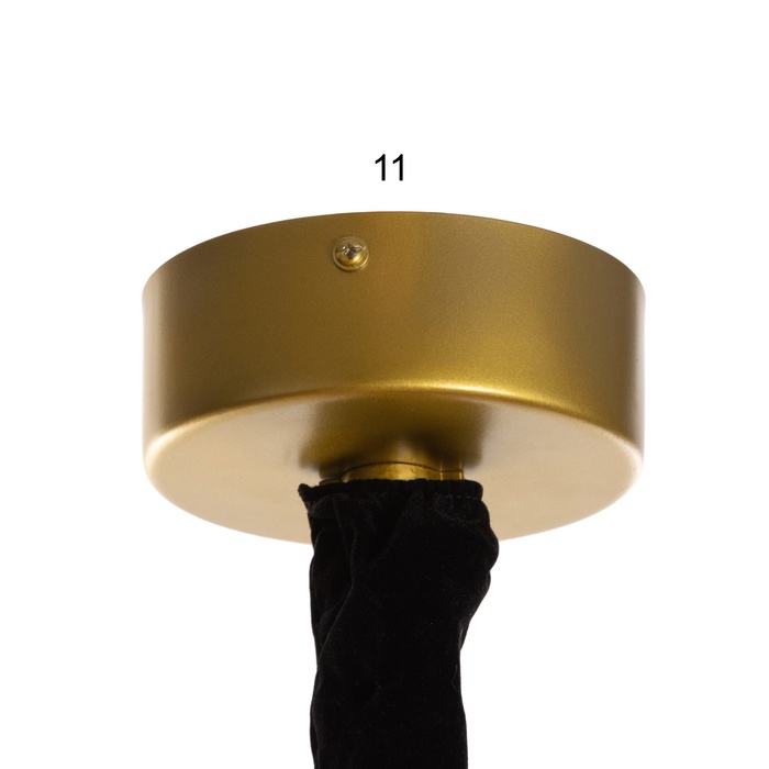 Светильник потолочный "Флоп" золотистый 1х40Вт, Е27, 43х43х53 см