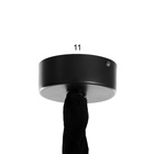 Светильник потолочный "Крокс" чёрный 1х40Вт, Е27, 42х42х45 см - Фото 5