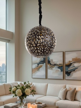 Светильник потолочный «Крокс», 1×40 Вт, Е27, 50×50×55 см, чёрный