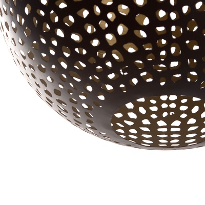 Светильник потолочный «Потс», 1×40 Вт, Е27, 50×50×55 см, чёрный